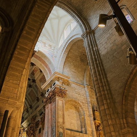 Have a look around the beautiful Porto Cathedral, also twenty-five minutes on foot