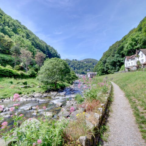 Stroll along the East Lyn River or through the Exmoor National Park on your doorstep