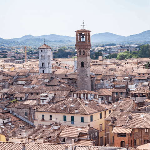 Explore Lucca's cathedral and Piazza Anfiteatro, a short stroll away