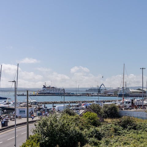 Wander along the Poole seafront, which sits right outside the front door