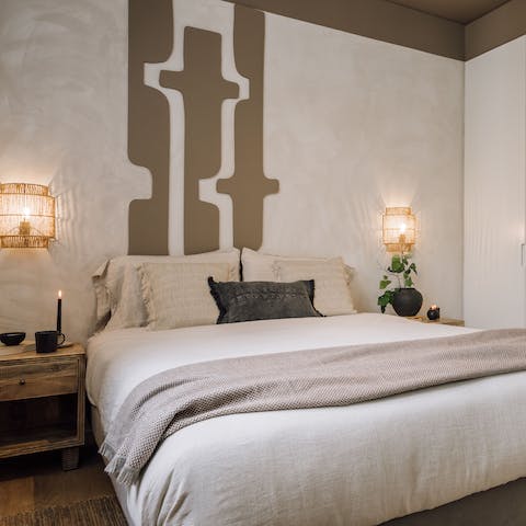 Find a wonderful sense of relaxation in the serene bedrooms 
