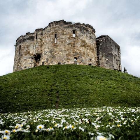 Start your York adventure at the castle, just a six-minute jaunt over the River Floss