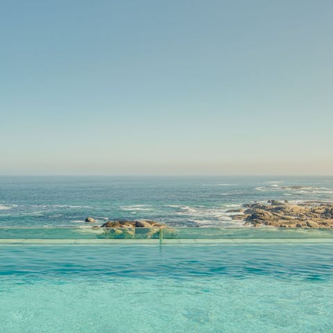 Soak up the sea vistas from your infinity pool