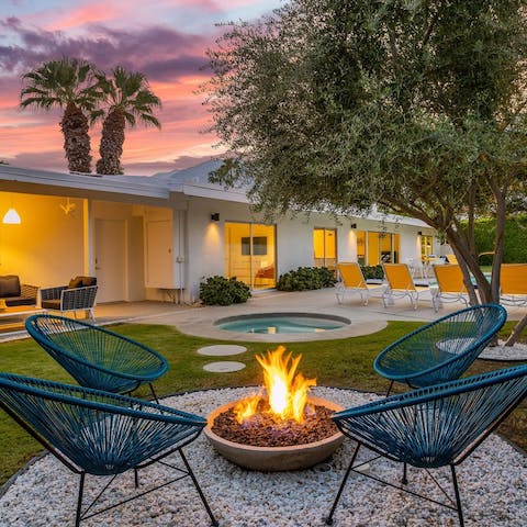Spend evenings around the fire pit 