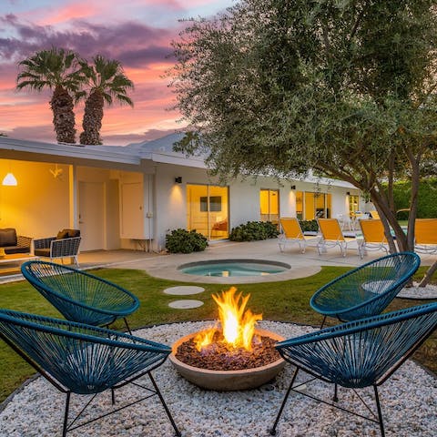 Spend evenings around the fire pit