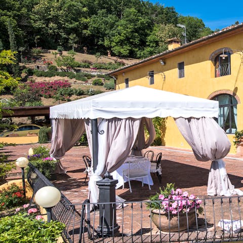 Turn back time with rustic brunch sessions in the lush backdrop