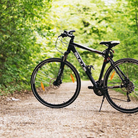 Rent bikes and hit those impressive mountain trails