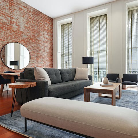Enjoy the bright and modern interiors