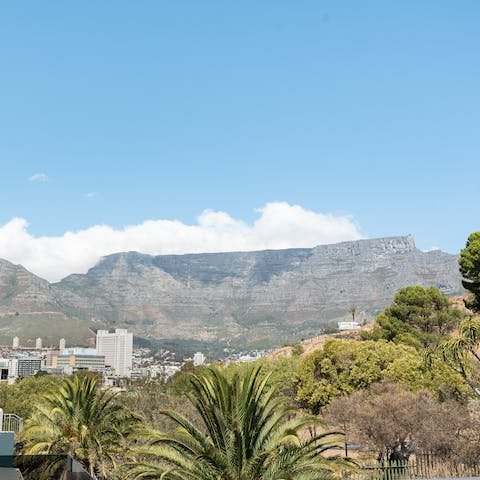 Check out the view of Table Mountain from your private terrace