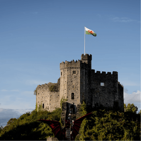 Call in on Cardiff Castle to soak up the rich heritage of the city, within walking distance of the home