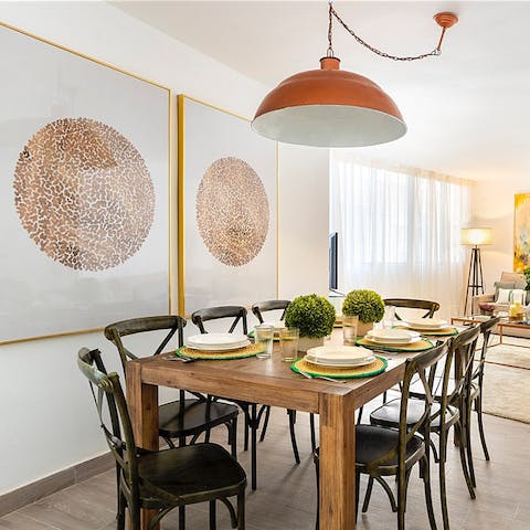 Whip up your favourite tapas dishes to share at the chic dining space