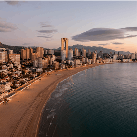 Spend fun-filled days on the beaches of Benidorm and find a beach bar for a nice pint