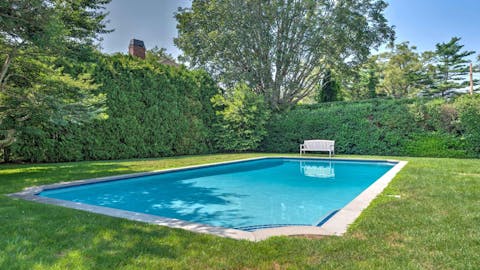 Make a splash in the sparkling swimming pool on hot afternoons