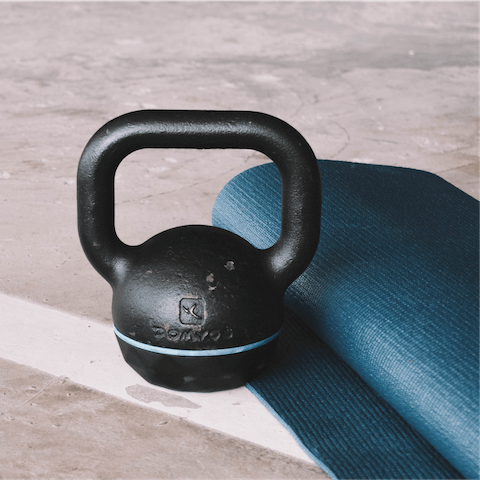 Work up a sweat in the building's communal gym