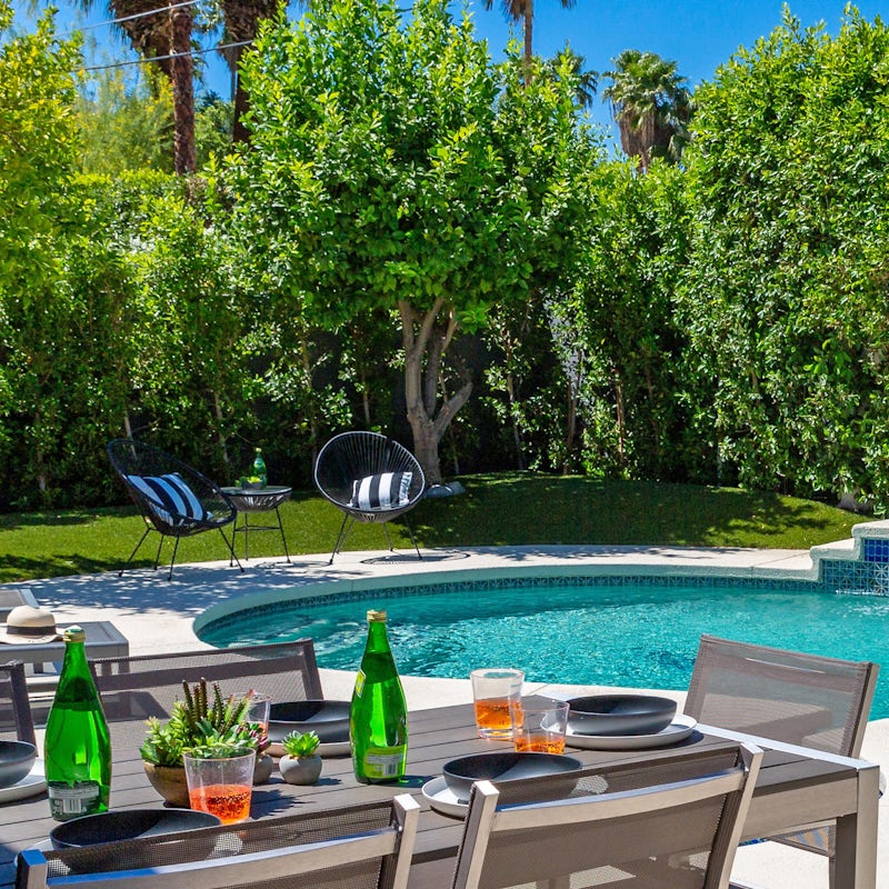 Dine alfresco on the patio and soak up the sunshine