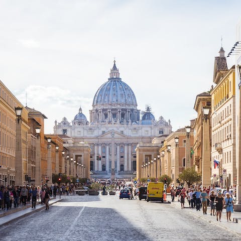 Stay in the heart of Rome – just a twenty-five-minute walk from The Vatican