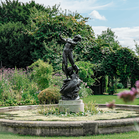 Take a nine-minute stroll to Regent's Park for a tranquil walk