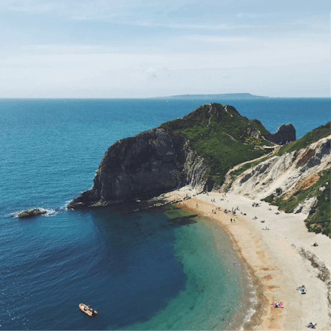 Journey along the Jurassic Coast, starting at Hive beach, just a short drive away