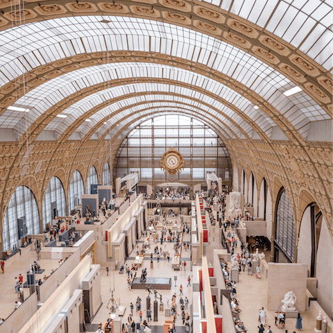 Spend an afternoon exploring the Musée d'Orsay, fifteen minutes away on foot