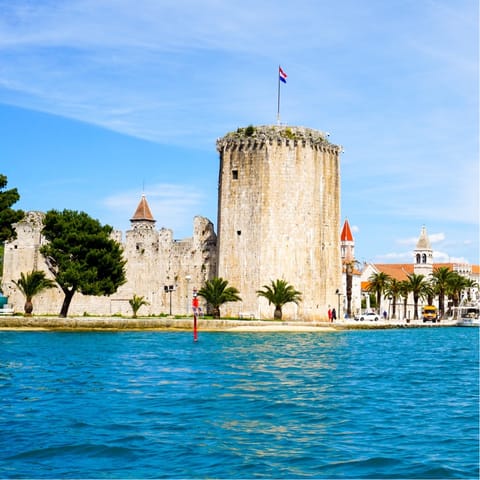 Drive to the UNESCO city of Trogir in around ten minutes