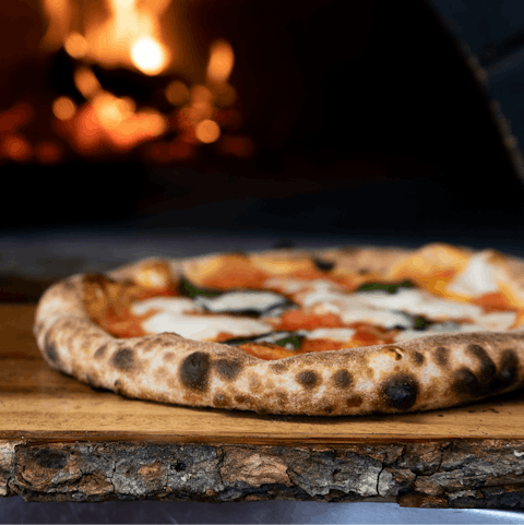Rustle up a margherita or two in the wood-fired oven