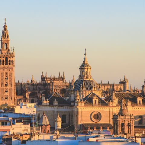Marvel at the striking architecture of Seville