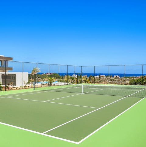 Work up an appetite on the tennis court