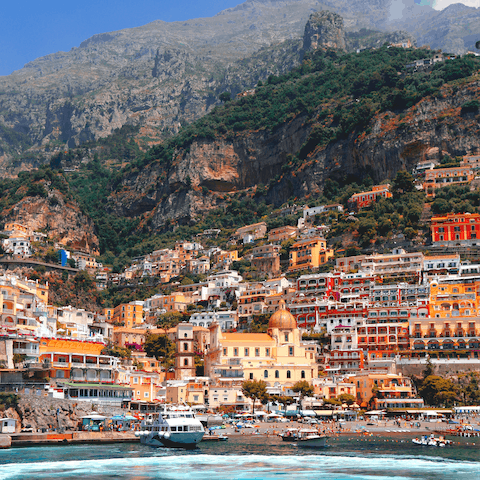 Adventure around the idyllic coastal village of Sorrento, with colourful houses and quaint streets
