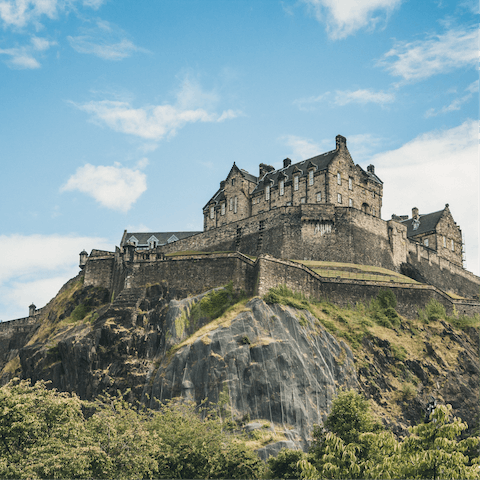 Take a day trip to Edinburgh, and visit the castle – it’s less than an hours drive away 