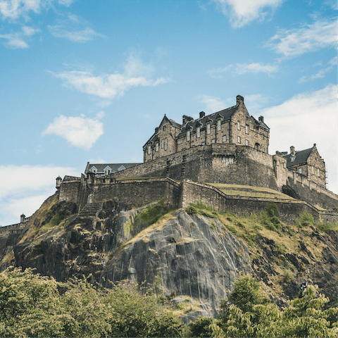 Take a day trip to Edinburgh, and visit the castle – it’s less than an hours drive away