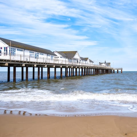 Grab your bucket and spade and make haste to Southwold Denes Beach, a twenty-minute drive away 