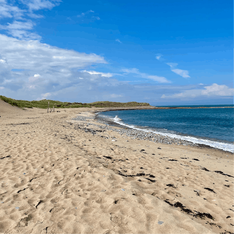 Explore the dramatic Northumbrian coastline – you're only ten-minutes' drive from the Causeway at Holy Island