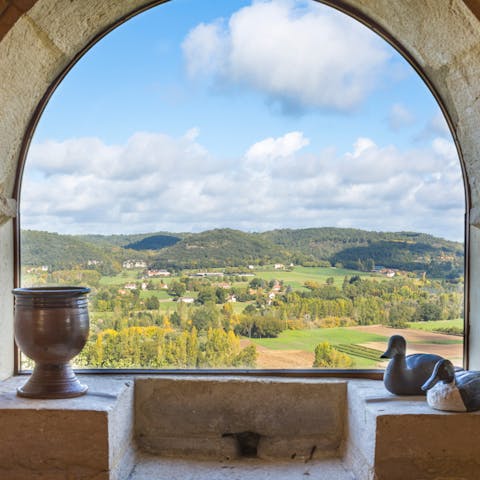 Enjoy the views over the Dordogne