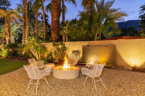 Gather around the fire pit and stargaze under the desert sky