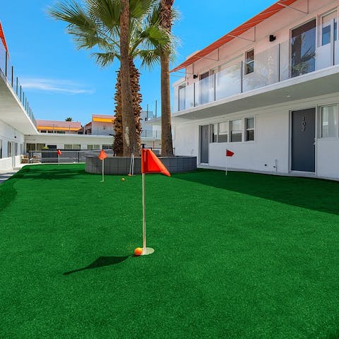 Putt to your heart's content on the communal green