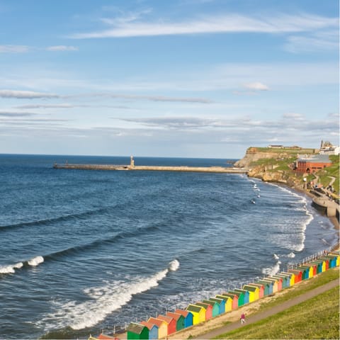 Feel inspired and refreshed by the scenic coastline of Whitby 