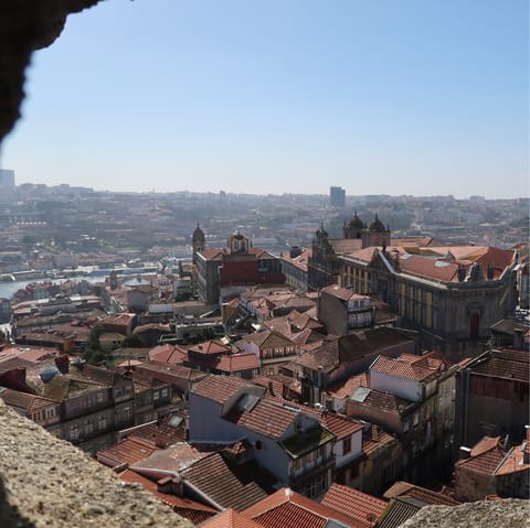 Climb to the top of Clérigos Tower for panoramic views, a kilometre from your front door