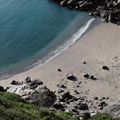 Explore the hidden beaches and coves of the South Devon coastline