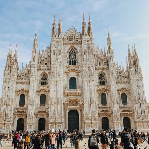 Hop on the nearby metro and visit the Duomo, a short ride away