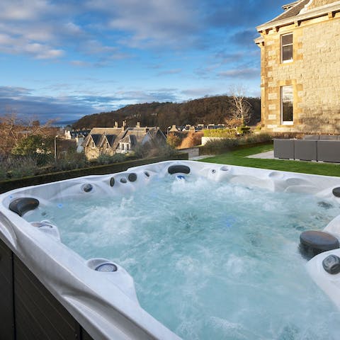 Show your mettle and sit out in the hot tub during cold snaps