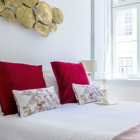 Wake up in the elegant bedrooms feeling rested and ready for another day of Lisbon sightseeing
