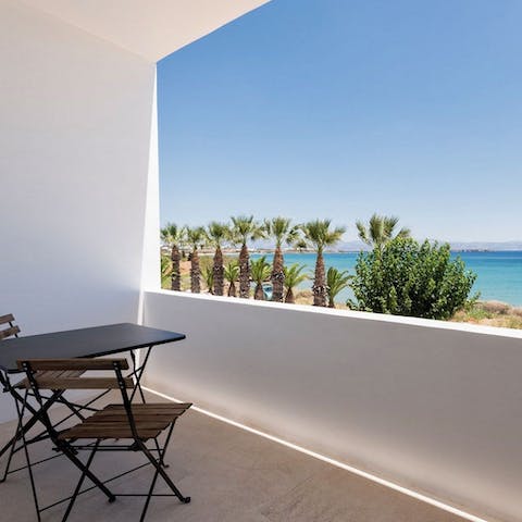 Wake up to views across the sea and enjoy the natural beauty of this location