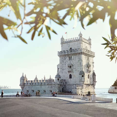 Visit Lisbon's 'Torre de Belém' – a forty-minute drive away