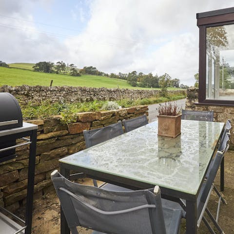Spend warm evenings around the barbecue on the terrace