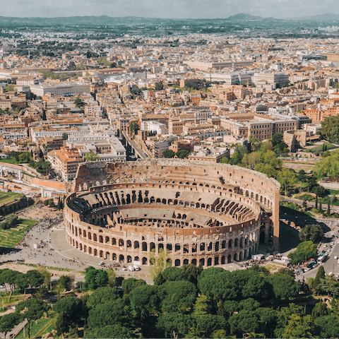 Explore lively Monti and the neighbourhoods around the Colosseum