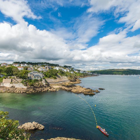 Enjoy a few drinks down at Fowey Harbour, just a twenty-minute stroll from your door