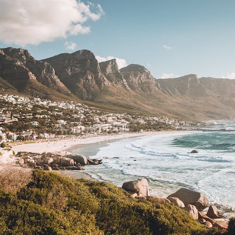 Take the short drive to explore the beautiful beaches of Camps Bay