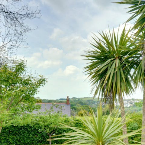 Sit back and take in the rolling countryside