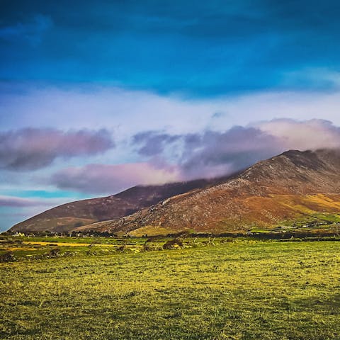 Explore stunning County Kerry, from your home at the foot of the McGillicuddy Reeks mountain range