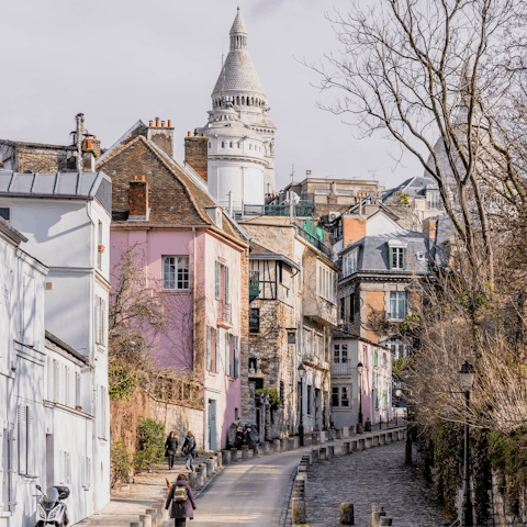Spend an afternoon exploring Montmartre's winding streets – it's only a metro ride away